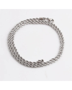 New Hemp Flowers Chain Stainless Steel Tree Of Life Pendant Necklace-Steel Color-01
