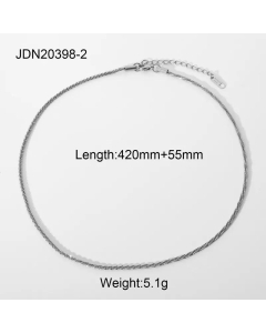 New Sparkling Glitter Clavicle Chain Stainless Steel Necklace