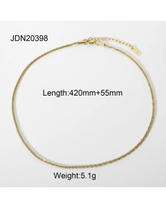 New Sparkling Glitter Clavicle Chain Stainless Steel Necklace