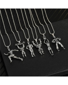 New Punk Muscle Male Stainless Steel Necklace Wholesale