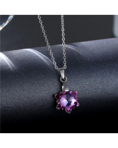 Wholesale Korean Snowflake Titanium Steel Necklace 