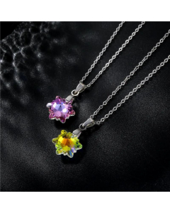 Wholesale Korean Snowflake Titanium Steel Necklace 