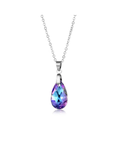 Wholesale Fashion Water Drop Titanium Steel Necklace 