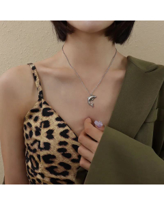 Wholesale Cute Dolphin Pendent Titanium Steel Necklace 