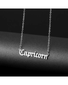 Wholesale Fashion Twelve Constellation Titanium Steel Necklace -Capricornus