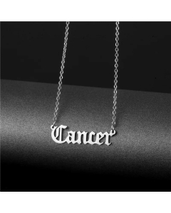 Wholesale Fashion Twelve Constellation Titanium Steel Necklace 