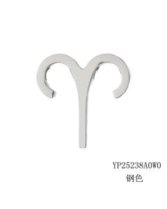 Wholesale Fashion 12 Constellation Pendant Necklace Titanium Steel -Steel Color-Aries