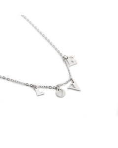  Fashion LOVE Letters Necklace Titanium Steel