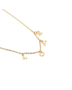  Fashion LOVE Letters Necklace Titanium Steel