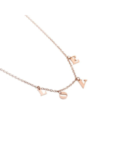 Fashion LOVE Letters Necklace Titanium Steel