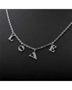 Fashion LOVE Letters Necklace Titanium Steel