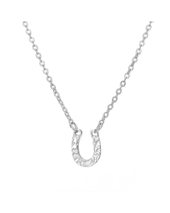 Fashion U-Shaped Stainless Steel Letter Pendant Necklace