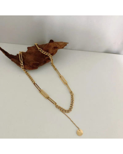 Wholesale Simple Hip-Hop Titanium Steel Necklace