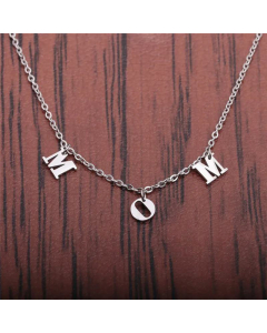 Fashion Letters MOM Necklace Stainless Steel