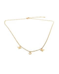 Fashion Letters MOM Necklace Stainless Steel