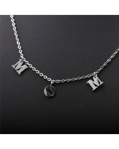 Fashion Letters MOM Necklace Stainless Steel