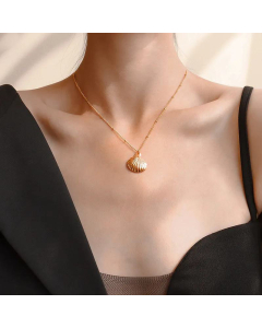 Fine Jewelry Wholesale Supplier Shell Titanium Steel Necklace 