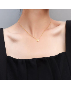 Temperament Peach Heart Titanium Steel Necklace