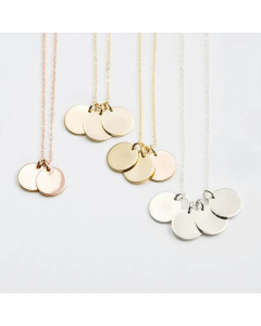 Exquisite Stainless Steel Round Pendant Necklace