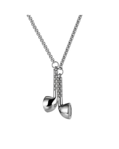 Fashion Earphone Necklace Wholesale Titanium Steel