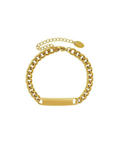 Hip-Hop Long Titanium Steel Geometric Bracelet Necklace Set