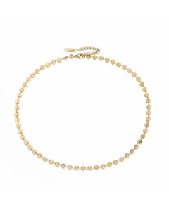 Fashion Simple14K Gold-Plated Titanium Steel Chain Clavicle Chain Necklace For Women