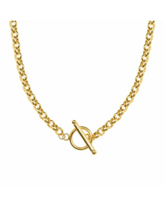 Fashion Exaggerated OT Buckle Clavicle Chain Necklace For Women 