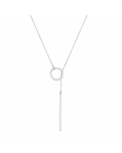 Wholesale Fashion Geometric Round Stainless Steel Necklace Clavicle Chain 