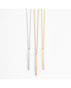 Women Necklace Fashion Geometric Single Pendant Stainless Steel 
