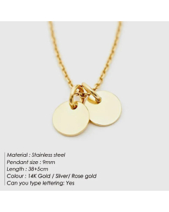 Women Necklace Hot Selling Fashion Jewelry Pendant Gold-Plated Handmade Necklace Stainless Steel 