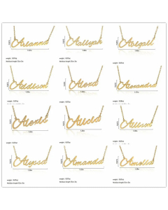 Wholesale Trendy Stainless Steel Customizable English Alphabet Name Ladies Necklace 