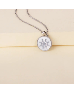 Wholesale Fashion Stainless Steel Steering Wheel Pendant Necklace
