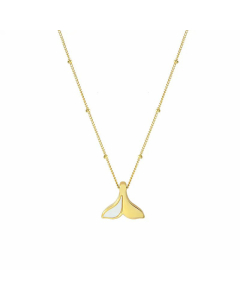 Light Luxury All-Match Mermaid Tail Shell Clavicle Titanium Steel Necklace
