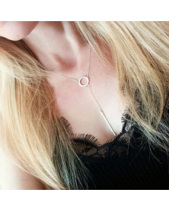 Geometric Round Short Necklace 316L Accessories Stainless Steel Clavicle Chain 