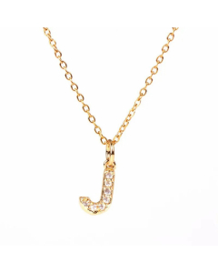 Wholesale New Fashion 26 English Alphabet Pendant Necklace Diamond Clavicle Chain 