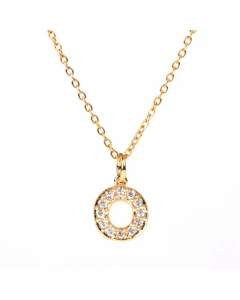 Wholesale New Fashion 26 English Alphabet Pendant Necklace Diamond Clavicle Chain 