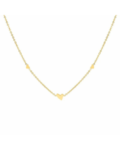 Trendy Small Peach Heart Necklace Wholesale Titanium Steel