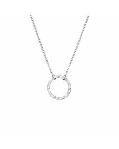 Explosion Jewelry Geometric Round Pendant Personality Stainless Steel Necklace Clavicle Chain 