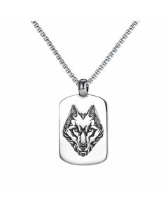 Hip-Hop Hipster Punk Style Wolf Head Stainless Steel Necklace