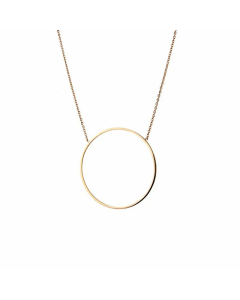Hot Selling Round Star Necklace Stainless Steel Plating Pendant Wholesale Colorza-Gold Color-01
