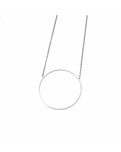 Hot Selling Round Star Necklace Stainless Steel Plating Pendant Wholesale Colorza-Steel Color-01