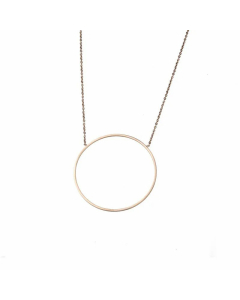 Hot Selling Round Star Necklace Stainless Steel Plating Pendant Wholesale Colorza-Rose Gold Color-01