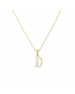 Wholesale Colorza Platform New Stainless Steel Stickers Shell 26 Letter Necklace Titanium Steel Pendant 