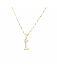 Wholesale Colorza Platform New Stainless Steel Stickers Shell 26 Letter Necklace Titanium Steel Pendant 