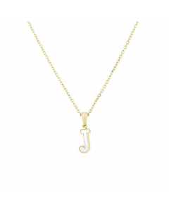 Wholesale Colorza Platform New Stainless Steel Stickers Shell 26 Letter Necklace Titanium Steel Pendant 