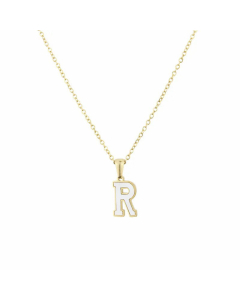 Wholesale Colorza Platform New Stainless Steel Stickers Shell 26 Letter Necklace Titanium Steel Pendant 