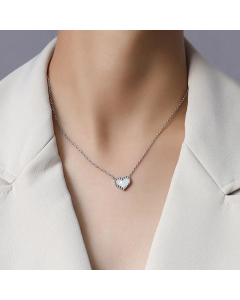 Fashion Peach Heart Pendant White Sea Shell Love Necklace