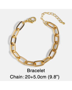 Trend Jewelry Cuban Chain Titanium Steel Necklace Hip-Hop Necklace Wholesale Colorza