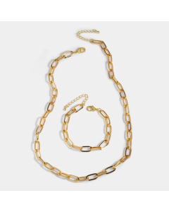 Trend Jewelry Cuban Chain Titanium Steel Necklace Hip-Hop Necklace Wholesale Colorza