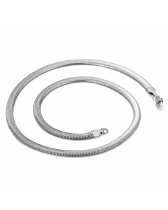 Fashion Multi-Color Titanium Steel Simple Geometric Snake Bone Necklace